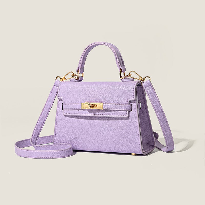 Classic Bag Women'S 2022 New Fashionable Portable Small Square Bag Vintage Fashion Kelly Bag High-End Shoulder Crossbody Bag - Image 2