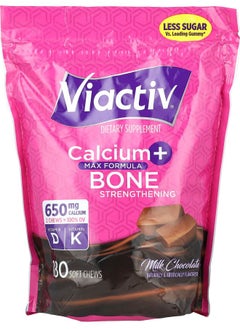 Viactiv Calcium + Bone Strengthening Milk Chocolate 180 Soft Chews 