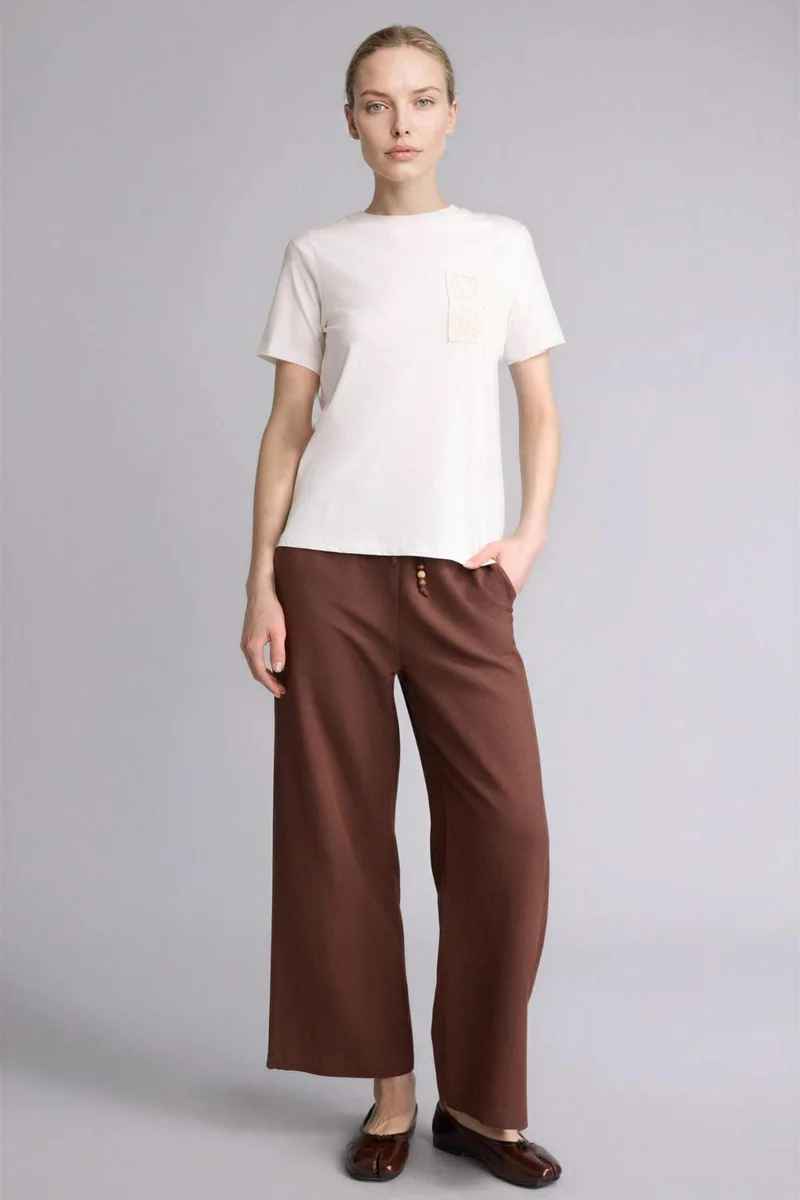 DeFacto Regular Fit Crew Neck Cotton Short Sleeve T-Shirt