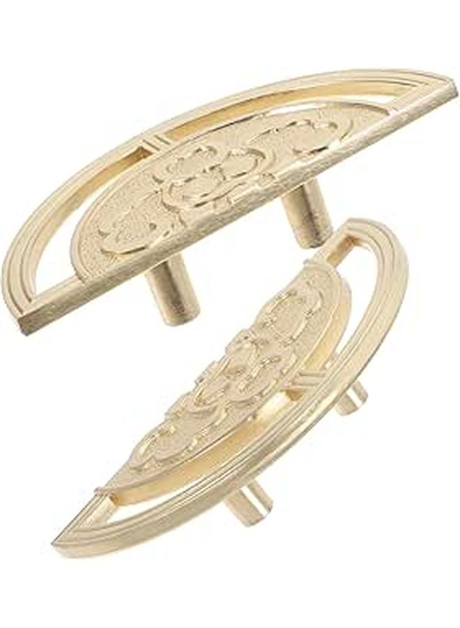 Antique Bronze Semi Circular Cabinet Pull Handles 32mm Hole Spacing 75g Each - Image 1