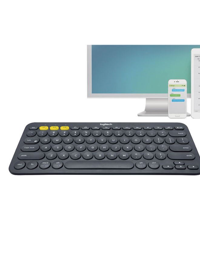 Logitech K380 Wireless Multi-Device Keyboard Language US English For Windows, Apple iOS/TV, Android Or Chrome Black - Image 3