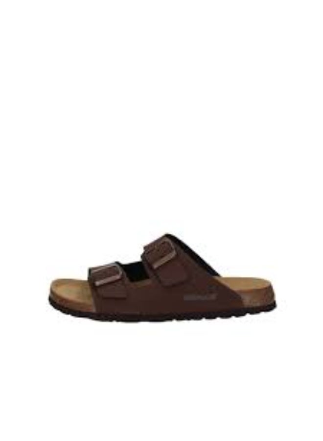 BIRKENSTOCK These Birkenstock Arizona sandals feature a coffee-colored leather upper and are available - Image 1