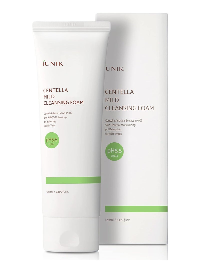 iUNIK Centella Mild Cleansing Foam 120 ml - Image 1