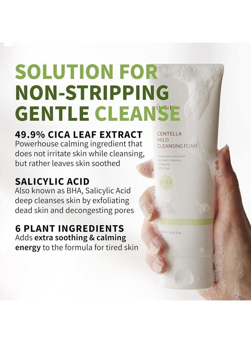iUNIK Centella Mild Cleansing Foam 120 ml - Image 3