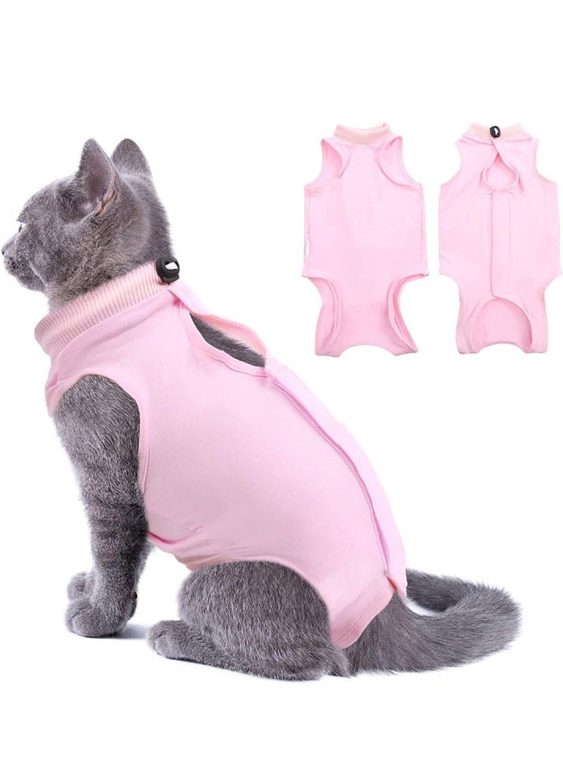 rocooart Professional Recovery Clothing for Cats with Abdominal Wounds or Dermatoses - Replacement Electronic Collars & Post-Surgery Pajamas, Size M - Image 1