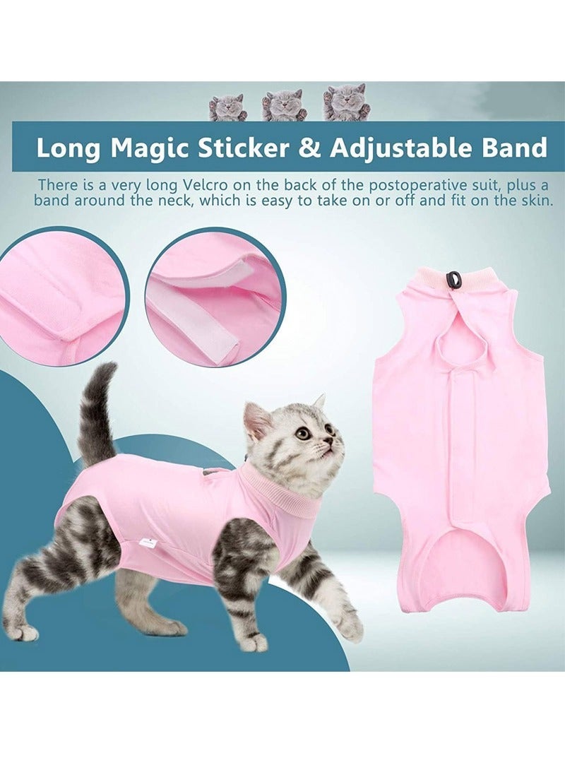 rocooart Professional Recovery Clothing for Cats with Abdominal Wounds or Dermatoses - Replacement Electronic Collars & Post-Surgery Pajamas, Size M - Image 4
