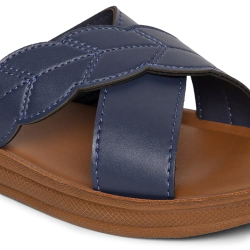 Bella Women Fashion Flat Slip On Navy Sandal | Durable | Stylish | Comfortable | Slip Resistant | Lightweight and Breathable UK5 - Image 5