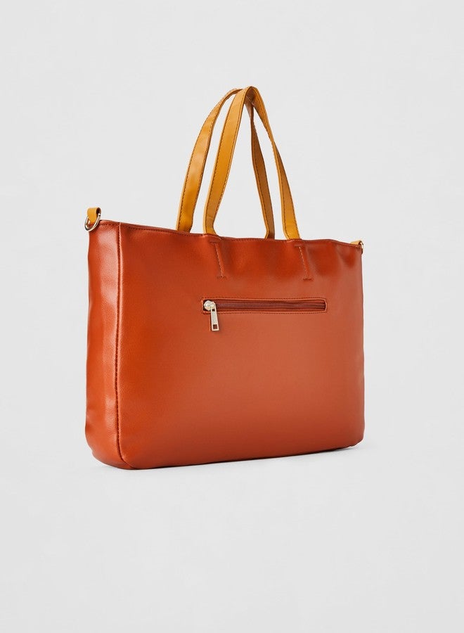 Caprese womens OLLIE S Large TAN Satchel - Image 3