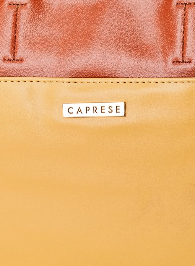 Caprese womens OLLIE S Large TAN Satchel - Image 4