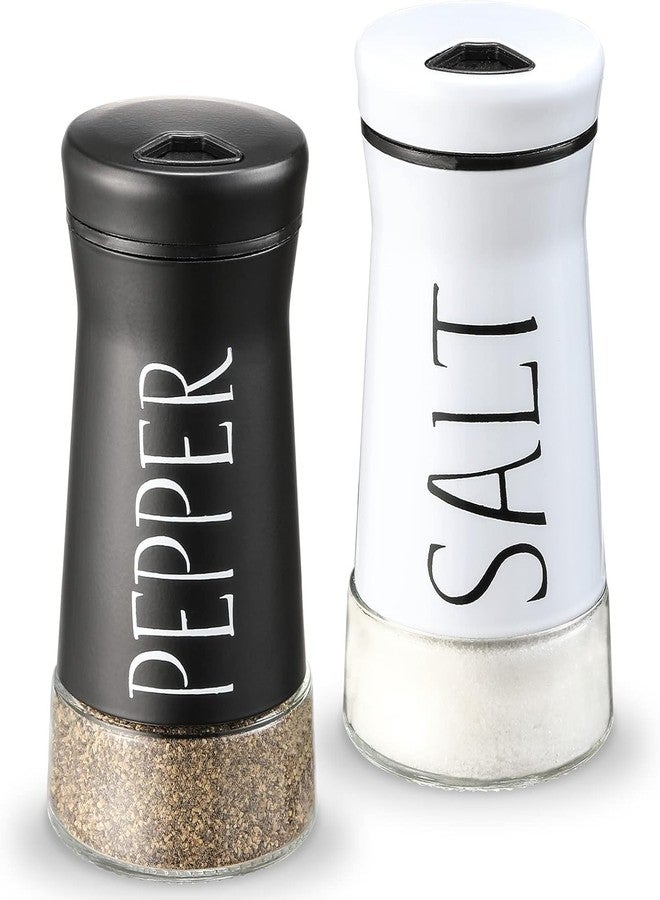 MATSON Farmhouse Salt and Pepper Shakers with Adjustable Pouring Holes Refillable Salt Shaker from Aelga Perfect for Black Pepper, Kosher and Sea Salt - Image 1