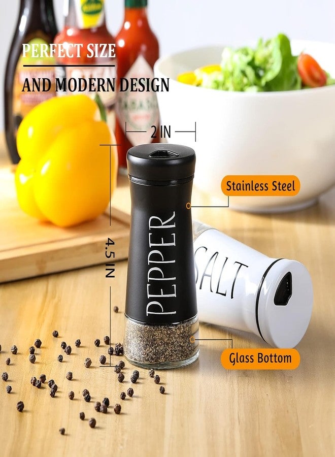 MATSON Farmhouse Salt and Pepper Shakers with Adjustable Pouring Holes Refillable Salt Shaker from Aelga Perfect for Black Pepper, Kosher and Sea Salt - Image 2