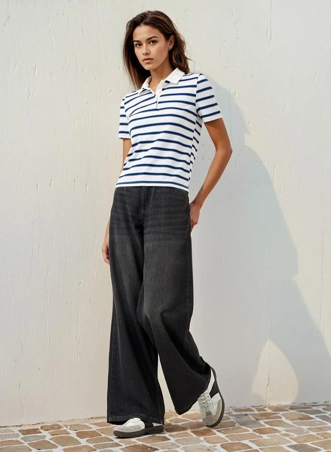 لي كوبر تي شيرت بولو مخطط من لي كوبر