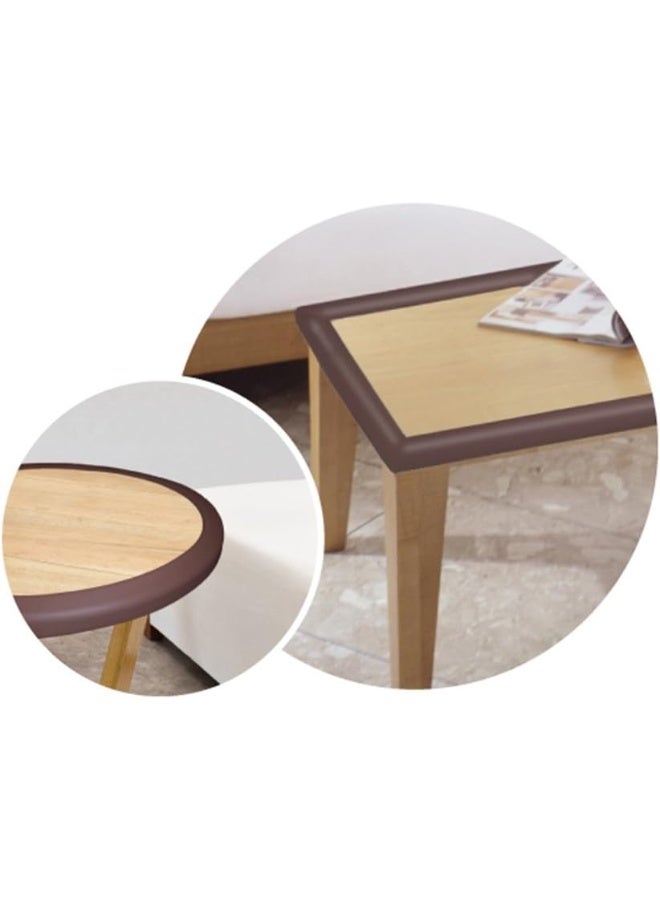 KidKusion Baby Proof Edge Cushion Protector | Made in USA | Foam Rubber Furniture and Fireplace Edge Guard Bumper | Brown | 12 Ft | Tape Included - Image 3