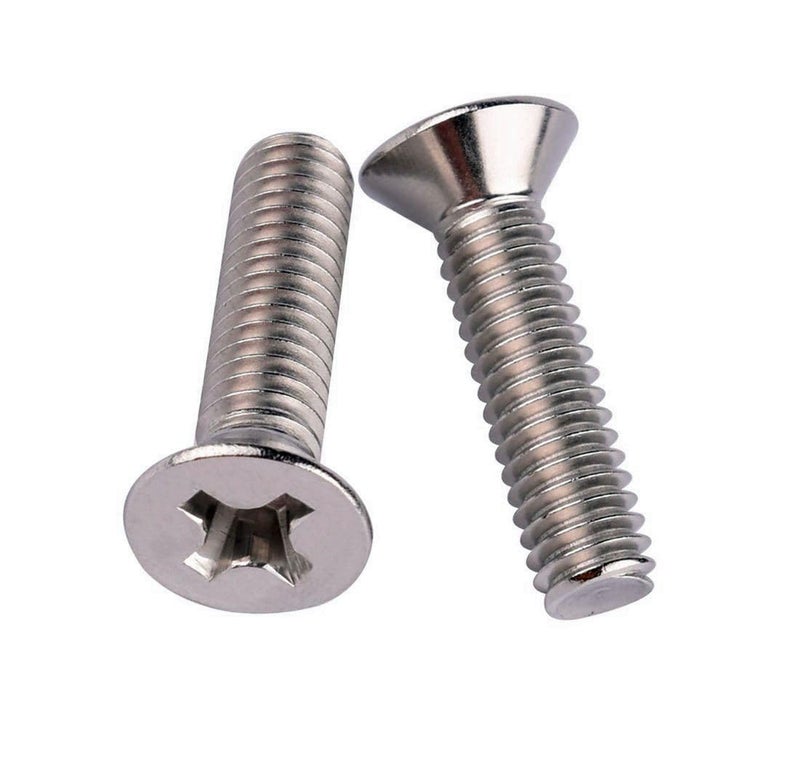 VAMUOEFL 5/16-18 x 1" Phillips Flat Head Machine Screws, Stainless Steel 304 (18-8), UNC Coarse Thread, Countersunk Head Machine Screws, 10Pcs - Image 5