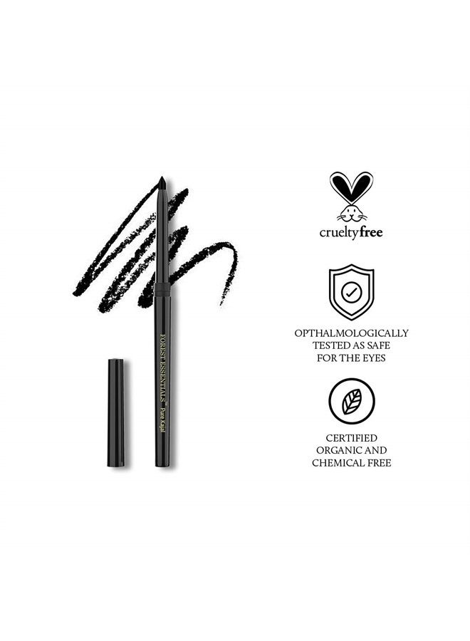 Forest Essentials Charcoal Black Gulaab Khaas Kajal 0.3g - Image 5