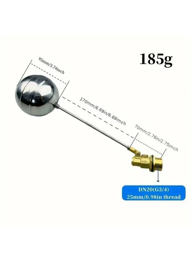 DN20 6 Float Valve 3 4 Inch Automatic Water Level Controller Stainless Steel - Image 1