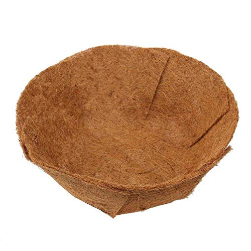 EROCK 2PCS Round Replacement Coco Liner for Hanging Basket - 24 inch Foldable Coco Pad for 16/14 / 12 inch Coconut Fiber Plant Basket Liner, Garden Planter Flower Pot (Round) - Image 1