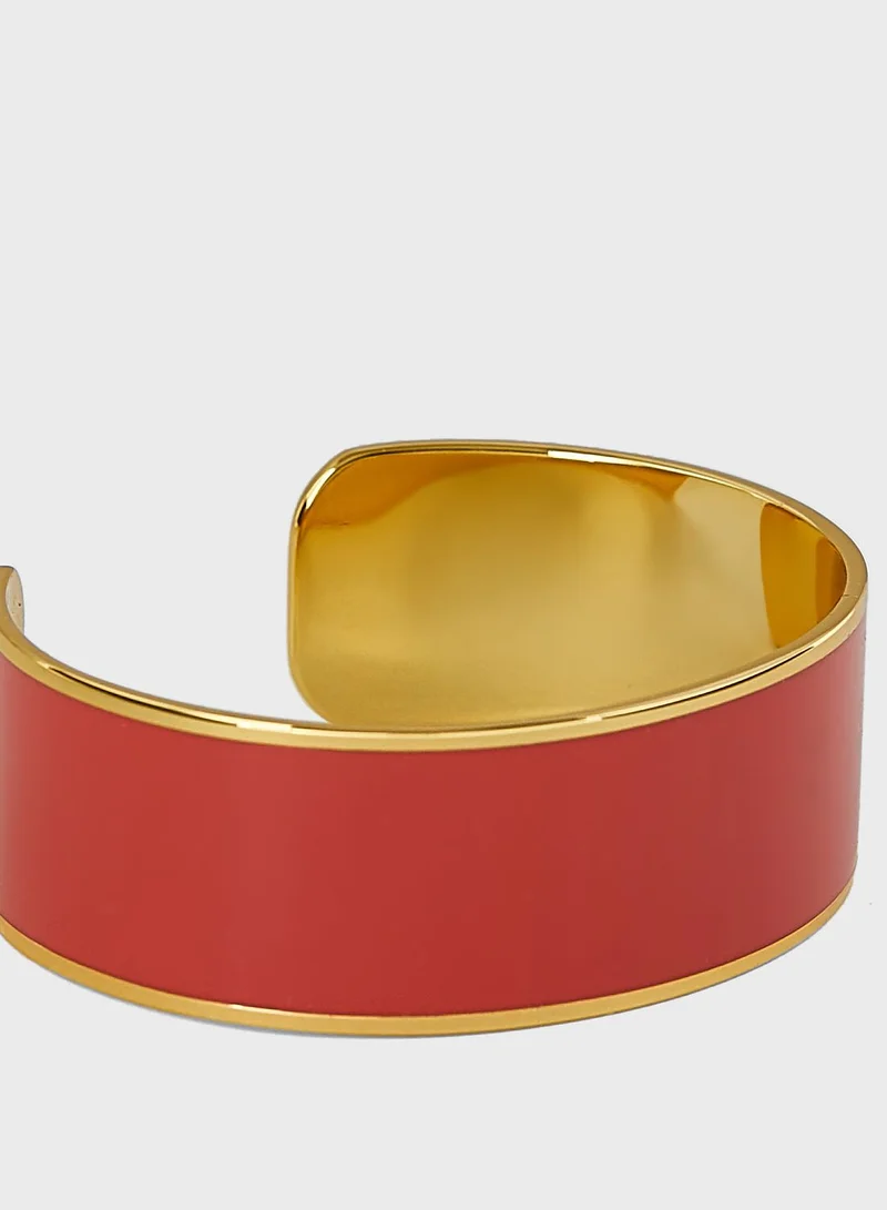 Bangle up Adjustable Enamel Cuff Bangle