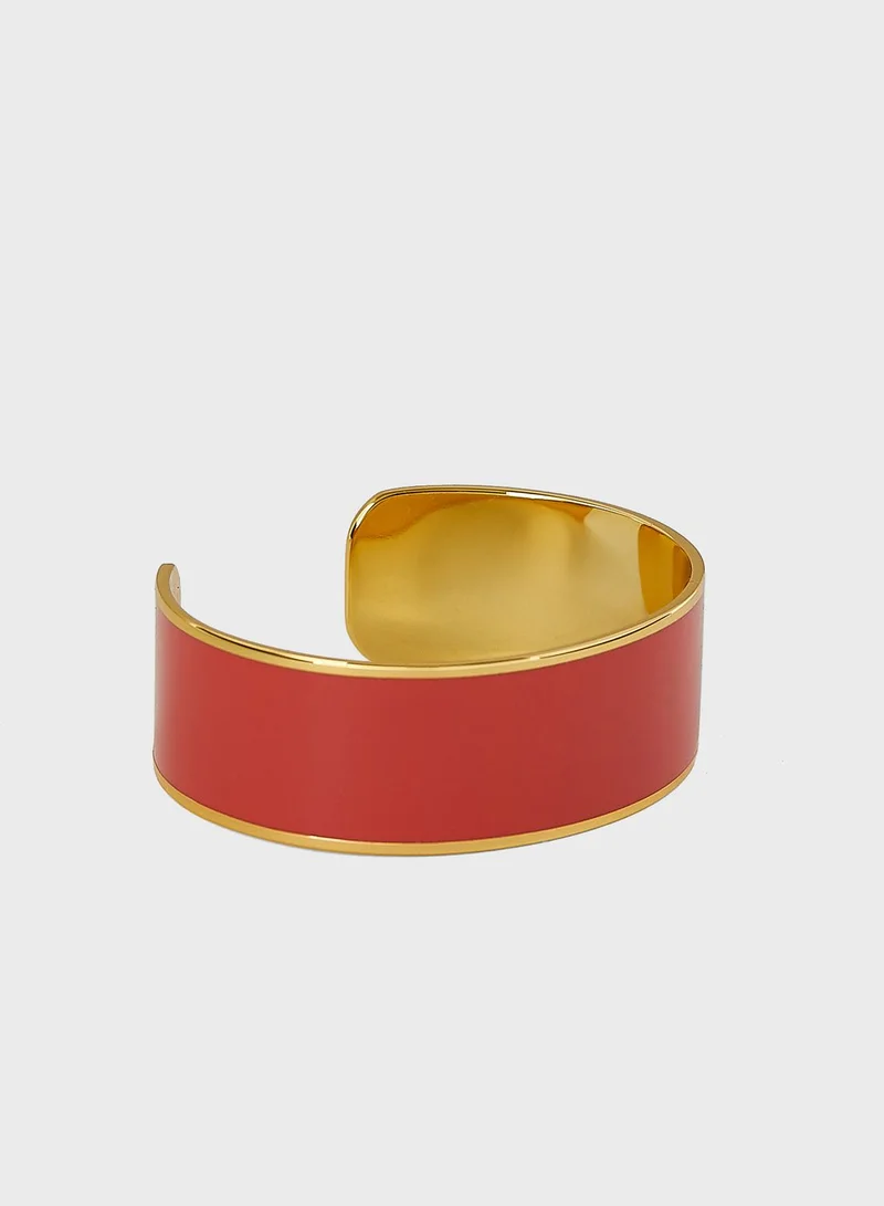 Bangle up Adjustable Enamel Cuff Bangle