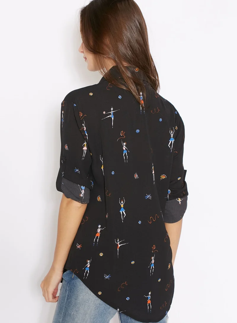 Ginger Girl Printed Top