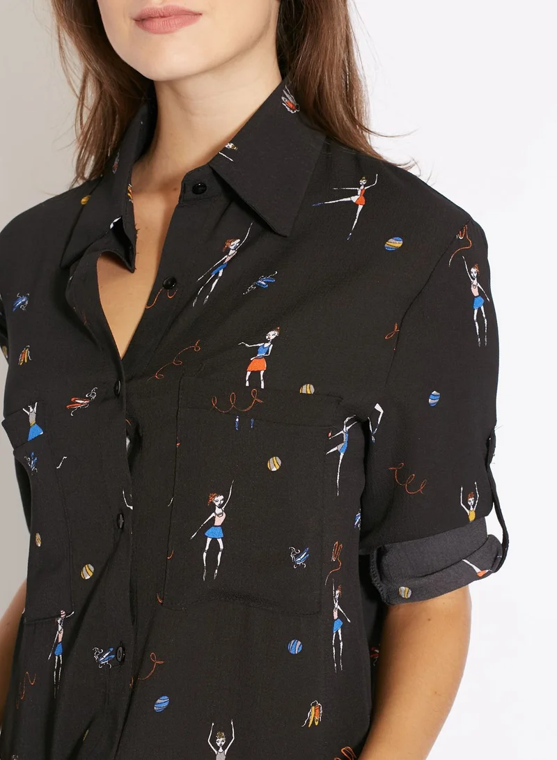 Ginger Girl Printed Top