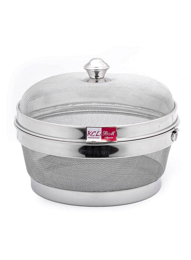 KCL KCL Stainless Steel - Miska Fruit & Vegetable Basket with Lid | 10 Inch Premium Modern Design Mesh Basket | Must Have Kitchen Essential  - Image 1