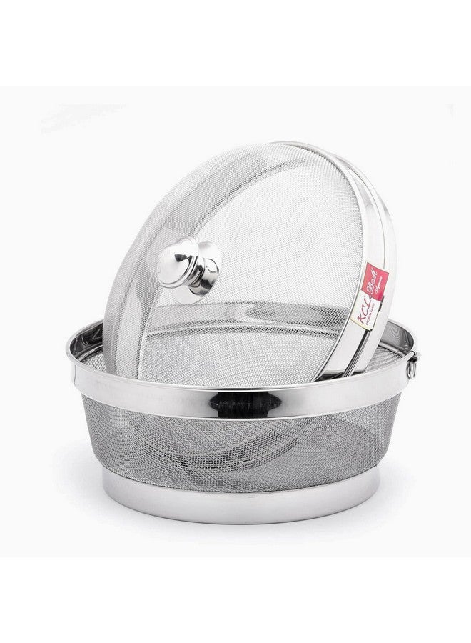 KCL KCL Stainless Steel - Miska Fruit & Vegetable Basket with Lid | 10 Inch Premium Modern Design Mesh Basket | Must Have Kitchen Essential  - Image 3