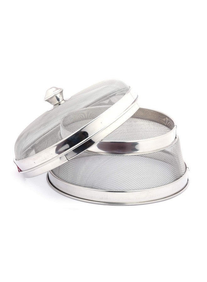KCL KCL Stainless Steel - Miska Fruit & Vegetable Basket with Lid | 10 Inch Premium Modern Design Mesh Basket | Must Have Kitchen Essential  - Image 2