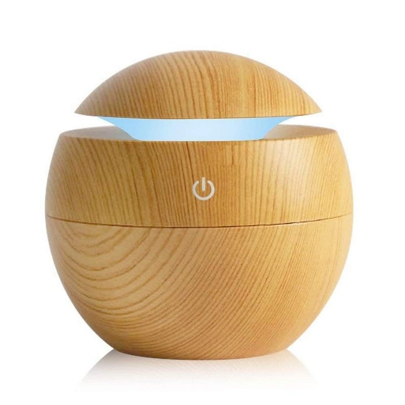 Pamidhar Wooden Cool Mist Humidifiers Essential Oil Diffuser Aroma Air Humidifier with Ambient Lighting Perfect for Home Office and Car Air Humidifier for Room Multicolor - Image 1