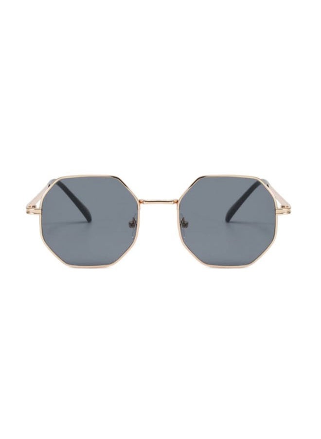 ENTHYI - Hexagon Polarized Sunglasses for Women/Men Vintage Octagon Metal Sun Glasses Polygon Glass Square Shades - Image 1