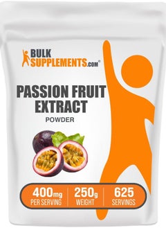 BULKSUPPLEMENTS.COM .com Passion Fruit Extract Powder - Passion Fruit Supplement, Passion Fruit Powder - Gluten Free & No Added Sugar, 400mg per Serving, 250g (8.8 oz) (Pack of 1)  - Image 1