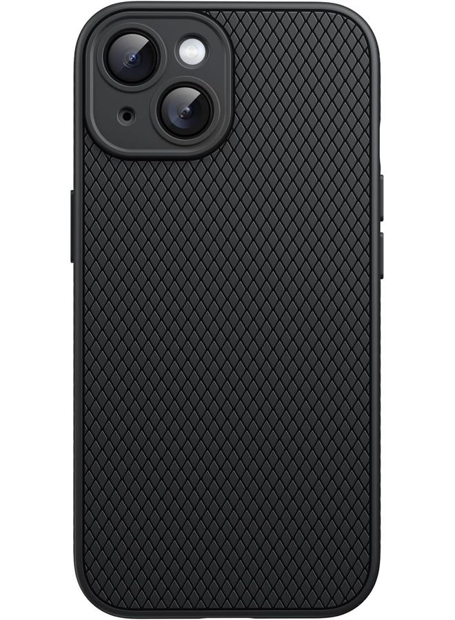 جي تيك جراب قبضة لهاتف آيفون 15 مقاس 6.1 بوصة من مادة TPU الناعمة وغطاء حماية رفيع مناسب للهاتف مع عدسة كاميرا حماية كاملة ومضاد للصدمات باللون الأسود - Image 1