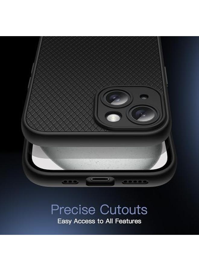 جي تيك جراب قبضة لهاتف آيفون 15 مقاس 6.1 بوصة من مادة TPU الناعمة وغطاء حماية رفيع مناسب للهاتف مع عدسة كاميرا حماية كاملة ومضاد للصدمات باللون الأسود - Image 5