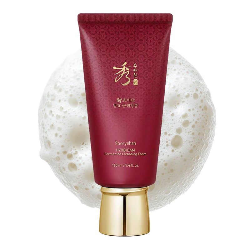 Sooryehan Hyobidam Fermented Cleansing Foam (5.4 fl oz) - Korean Skincare for Thorough Cleansing, Moisture Retention, and Softening Effects. with Baekhyodanâ„¢ to Remove Impurities - Image 1