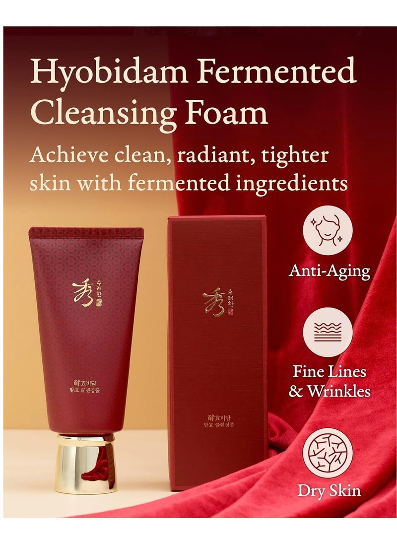 Sooryehan SOORYEHAN Hyobidam Fermented Cleansing Foam (5.4 fl oz) - Korean Skincare for Thorough Cleansing, Moisture Retention, and Softening Effects. with Baekhyodan™ to Remove Impurities  - Image 4