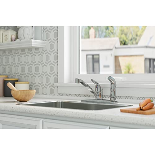 Pfister Pfirst Series 1-Handle Kitchen Faucet with Side Spray, Polished Chrome - Image 5