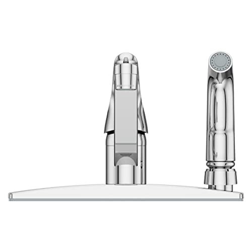 Pfister Pfirst Series 1-Handle Kitchen Faucet with Side Spray, Polished Chrome - Image 4