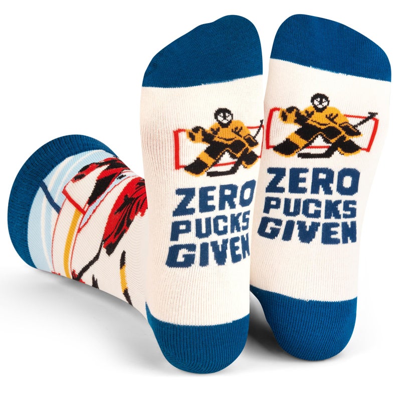 Lavley Zero Pucks Given Hockey Socks - Gift for Hockey Players and Fans, for Men and Women - Image 1