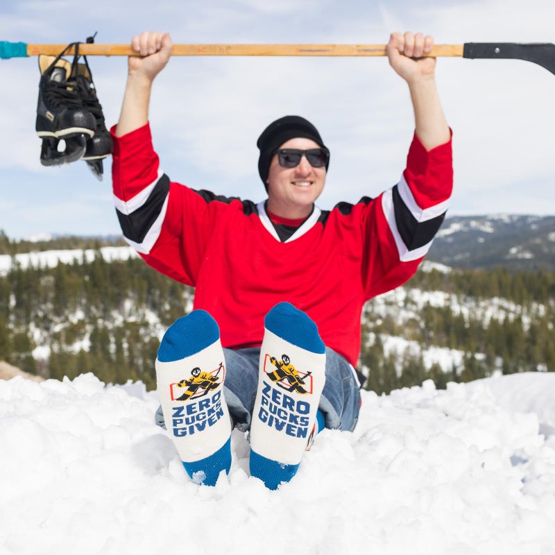 Lavley Zero Pucks Given Hockey Socks - Gift for Hockey Players and Fans, for Men and Women - Image 2