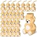 Maxdot 24 Pcs Bear Cups with Straws 10 oz Plastic Bear Shape Cup Reusable Creative Cups Bulk for Baby Shower Birthday Party Favor Gift SuppliesLight Brown - Image 2