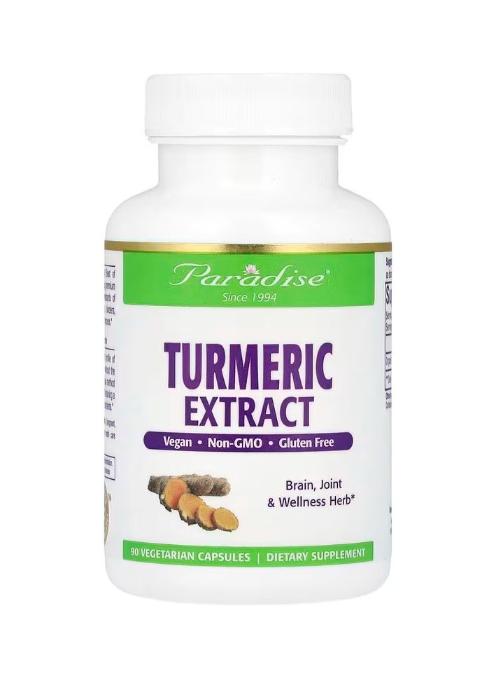 Paradise Herbs Turmeric (90 Vegetarian Capsules)