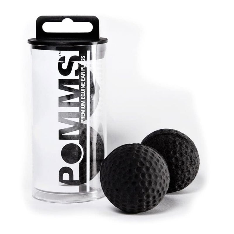 LeMieux Intrepid International Pomms - Horse Ear Plugs 14hh and Taller Black (9508000000) - Image 1
