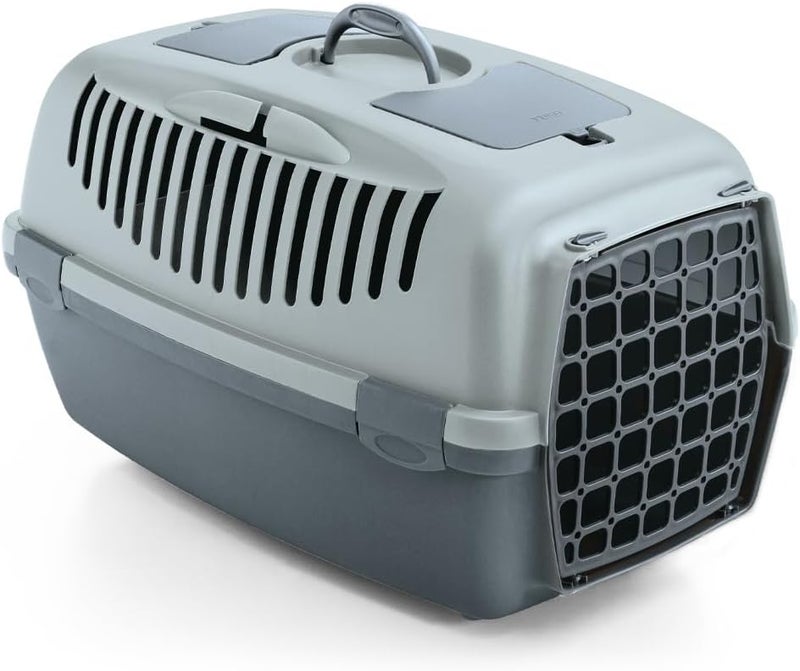 Cat Carrier Plastic Door Stefan Plast Gulliver 3-58.5x36.5x33.5 cm - Blue
