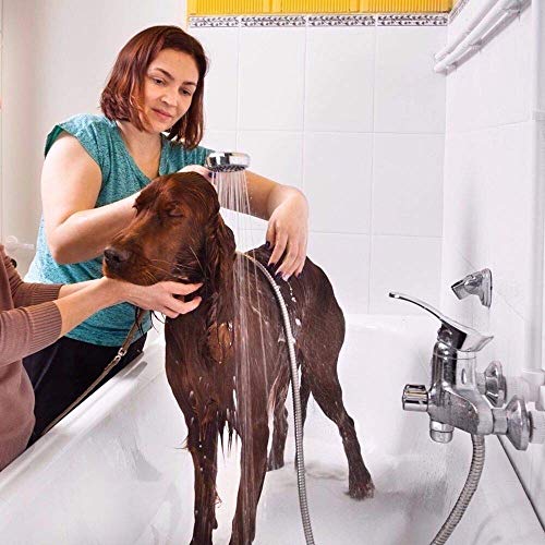 FCFKUK Upgraded 121-Inch Copper Head Shower Hose Stainless Steel Extra Long Shower Head Hose Bathroom Handheld Showerhead Sprayer, (Stainless Steel, 3.05-Meter) - Image 4