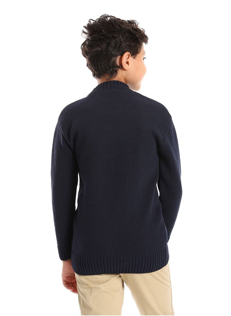 Caesar - Wool Boys Pullover With Multi Design - Image 1