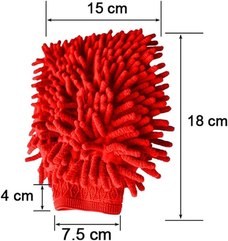 Microfiber Car Cleaning Glove – Premium Chenille Microfiber Car Wash Mitt, Scratch Free Cleaning Mitt, Ultra Absorbent Car Wash Sponge for Cars, Trucks, SUVs and Motorcycles - Image 4