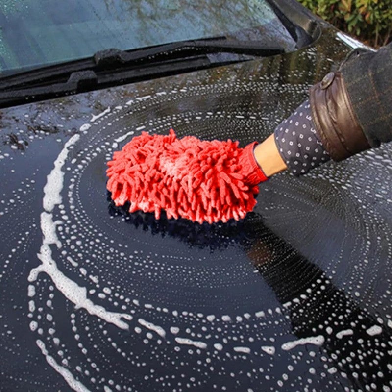 Microfiber Car Cleaning Glove – Premium Chenille Microfiber Car Wash Mitt, Scratch Free Cleaning Mitt, Ultra Absorbent Car Wash Sponge for Cars, Trucks, SUVs and Motorcycles - Image 1