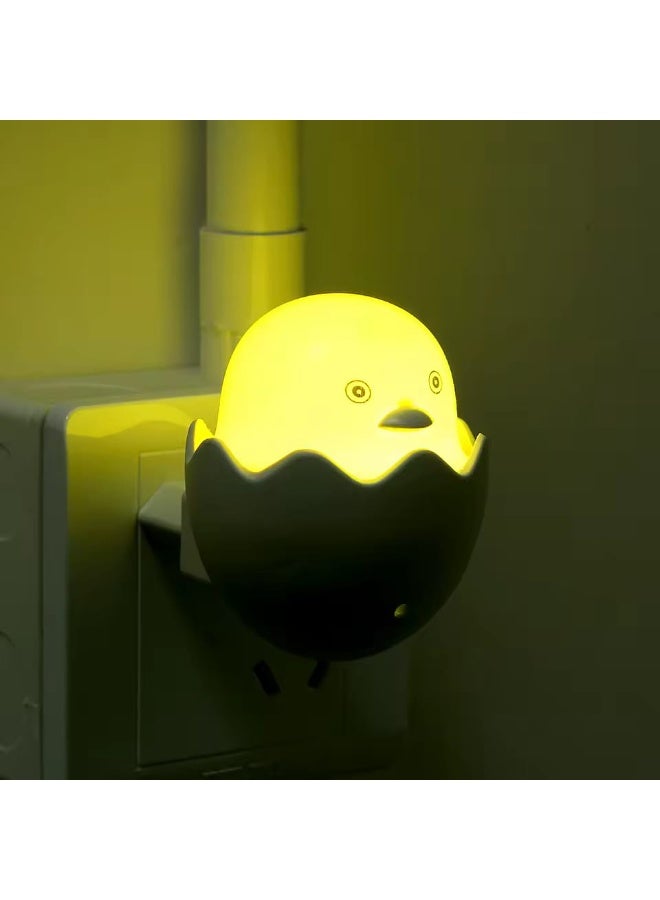 مصباح ليلي LED  وناسة على شكل بطة لغرفة نوم الأطفال (أبيض دافئ، مقبس حائط - Image 2