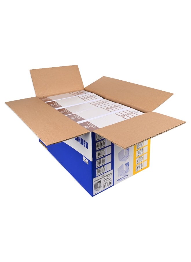 FIS Presentation Binder A4 4D 65mm Ring, 3.75 Inches Spine, Color White, Box of 10 Pieces - FSBD465DPB10  - Image 3