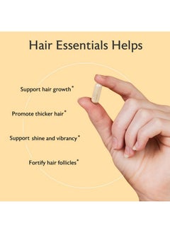 Alaya Naturals Alaya Hair Essentials - Hair Supplement with Biotin, Keratin, Folic Acid, Vitamin B12, B6 - Lab Tested - Gluten Free - 30 Day Supply  - Image 4